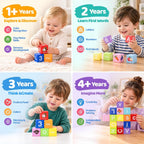 Bloques de construcción magnéticos para niños pequeños de 1 a 3 años