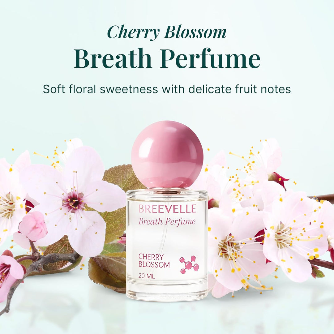 Breevelle The Breath Perfume - Spray oral | Sabor a flor de cerezo...