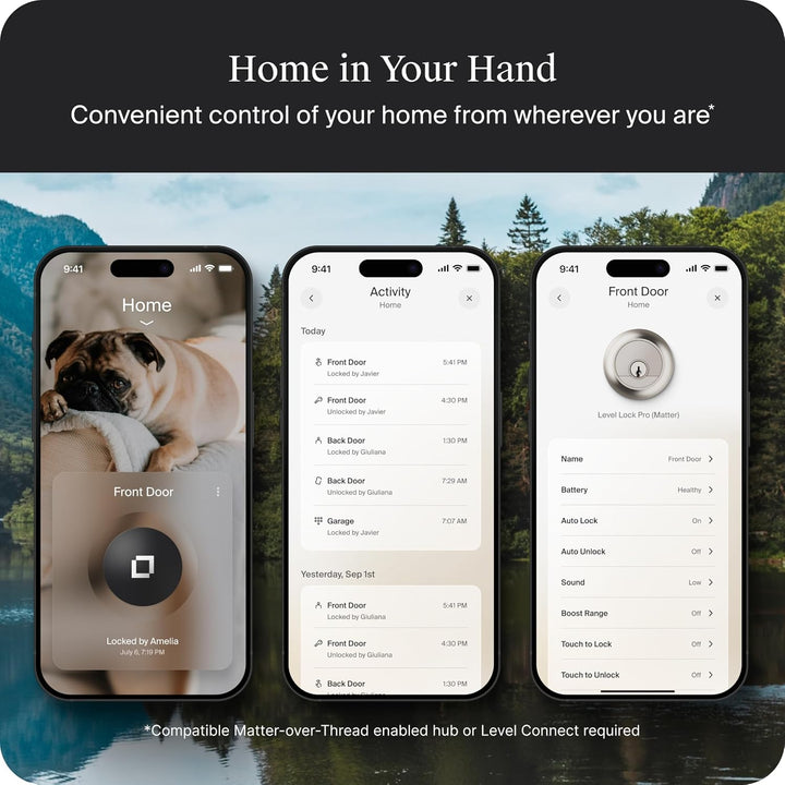 Level Lock Pro - Cerradura inteligente más pequeña, rápida e innova...