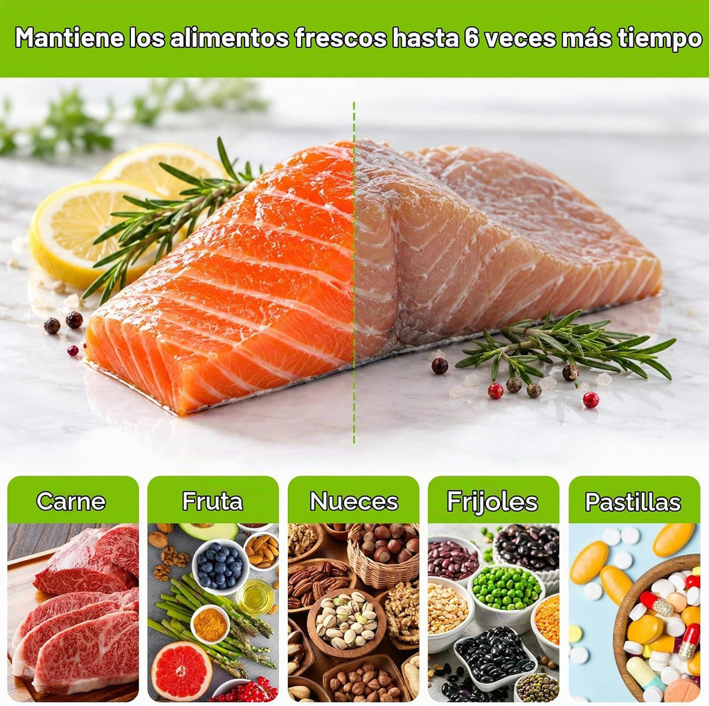 Bonsenkitchen Bolsas selladoras al vacío precortadas, 200 unidades tamaño cuarto de galón de 8 x 12 pulgadas, sin BPA, bolsa selladora al vacío de alimentos con textura de grado comercial, bolsas