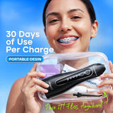 Nicwell - Irrigador dental inalámbrico con puntas para hilo dental...