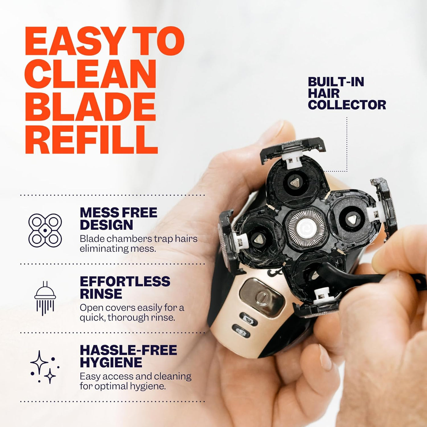 Freebird FlexSeries - Paquete de 3 repuestos de cuchillas oficiales...