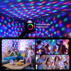 Máquina de karaoke para niños, regalos de micrófono para niñas de 3 a 12 años o más, juguete de regalo de cumpleaños con luces LED de discoteca para fiesta familiar en casa, altavoz portátil de