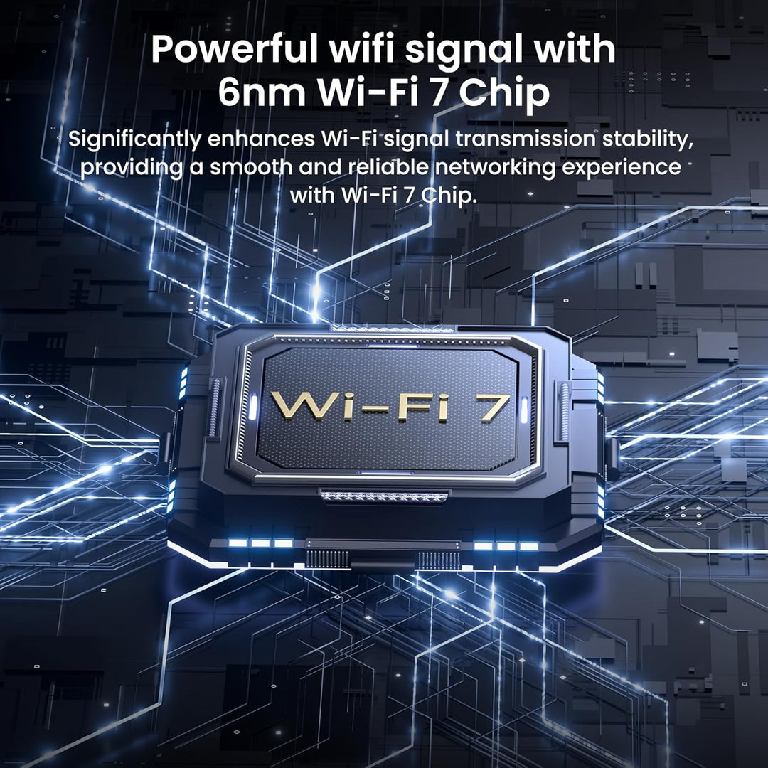 Tenda Router WiFi 7 de doble banda BE3600 (RE3L): puertos 3x1G, fác...
