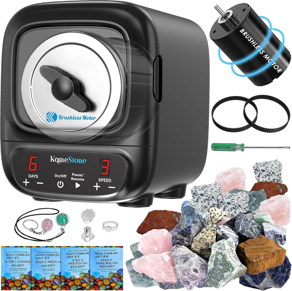 K2 3LB Pulidora de Rocas Brushless para Adultos y Niños, Kit Ultra Silencioso