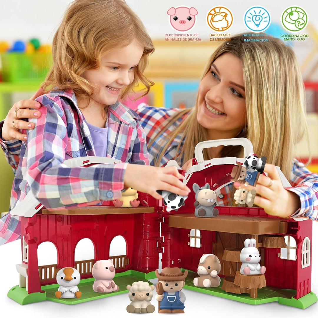 AuroTops Juguetes para niños y niñas de 1, 2 y 3 años, juego de gra...