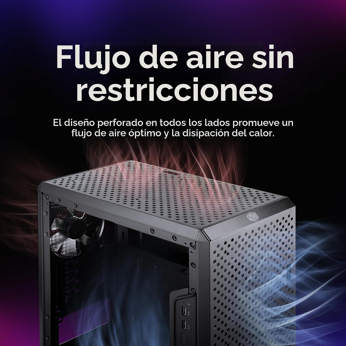 Cooler Master MasterBox Q300L Torre Micro-ATX con filtro de polvo d...