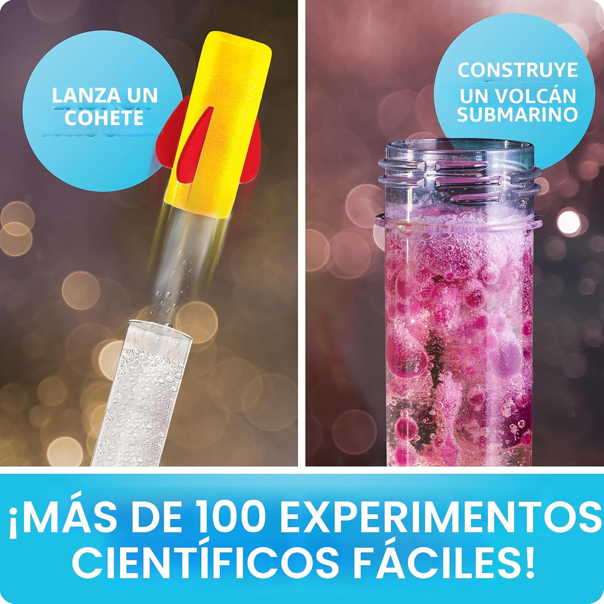 National Geographic Chemistry Set con 45 Experiments para Kids 8-12