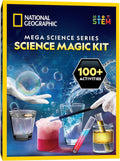 National Geographic - Kit de ciencia mágica para niños con más de 100 experimentos únicos y trucos de magia, juego de química y proyecto STEM, un gran regalo