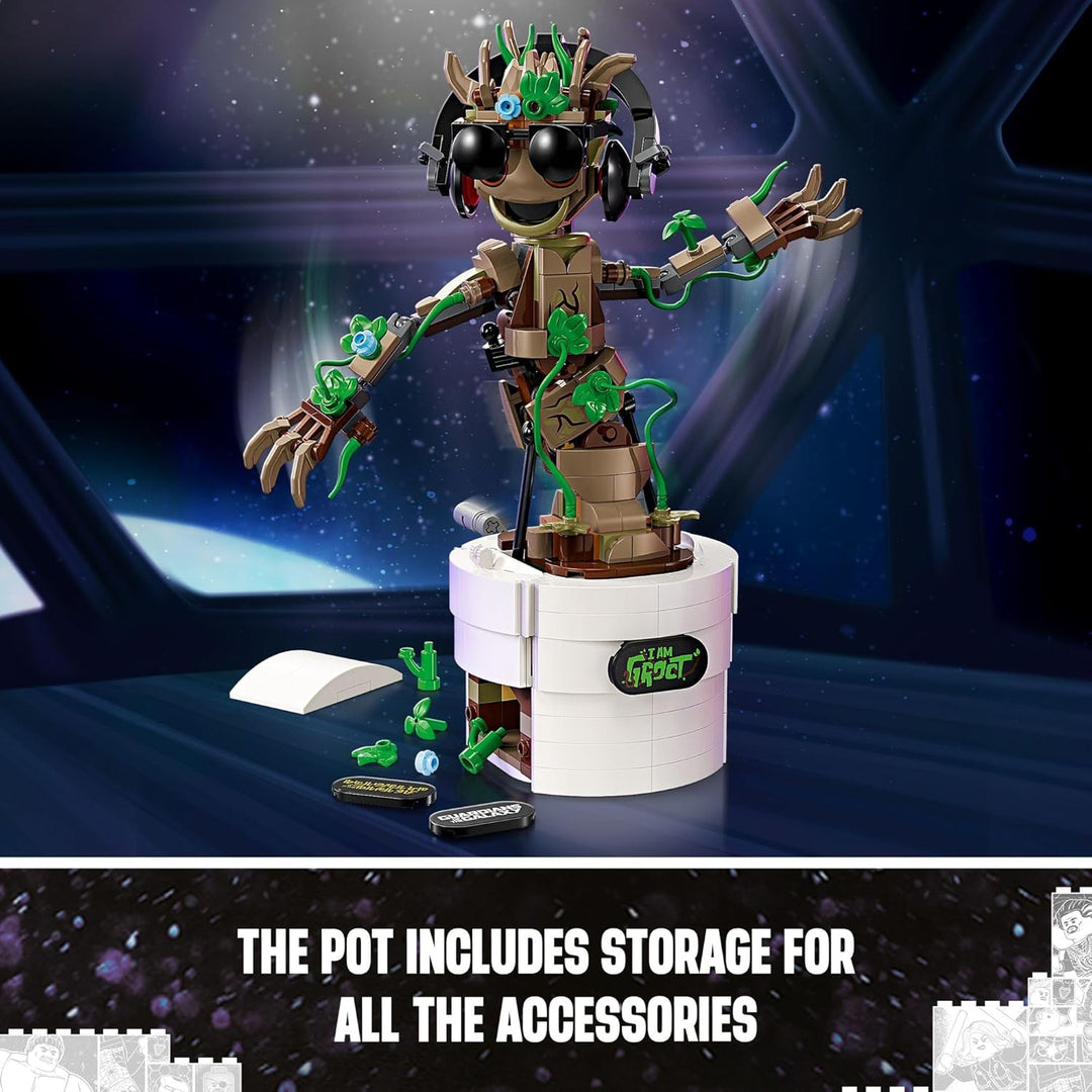 LEGO Marvel Dancing Groot Guardianes de la Galaxia regalo