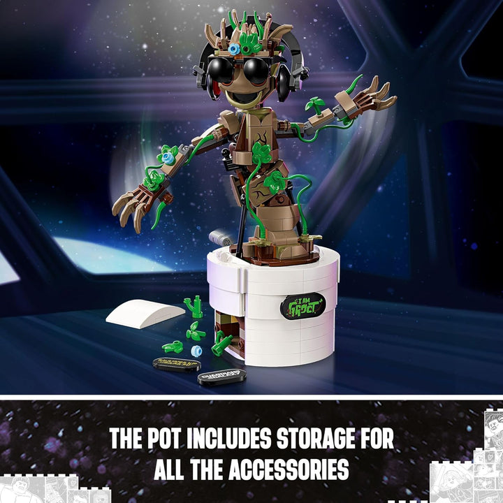 LEGO Marvel Dancing Groot Guardianes de la Galaxia regalo