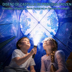 Tienda de campaña de princesa para niñas, juguete congelado, castillo de hielo, casa de juegos para interiores y exteriores, tienda de campaña imaginativa con bolsa de transporte, regalo perfecto de Pascua, cumpleaños y San Valentín para niñas de 2 a 8