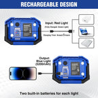Lámpara WORKPRO Luz de trabajo LED, luces magnéticas recargables del trabajo