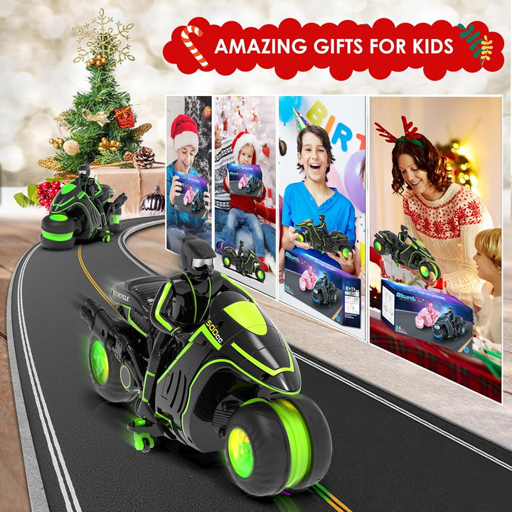 iappadore Motocicleta a control remoto, nueva edición 2025 con rued...