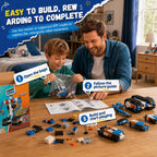 Kit de construcción de robot para niños de 6 a 12 años, juguete de