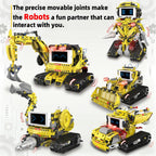Juego de bloques de construcción de robot programable 5 en