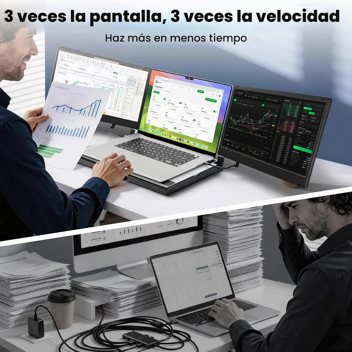 CIDETTY Extensor de pantalla de laptop mejorado, monitor portátil d...