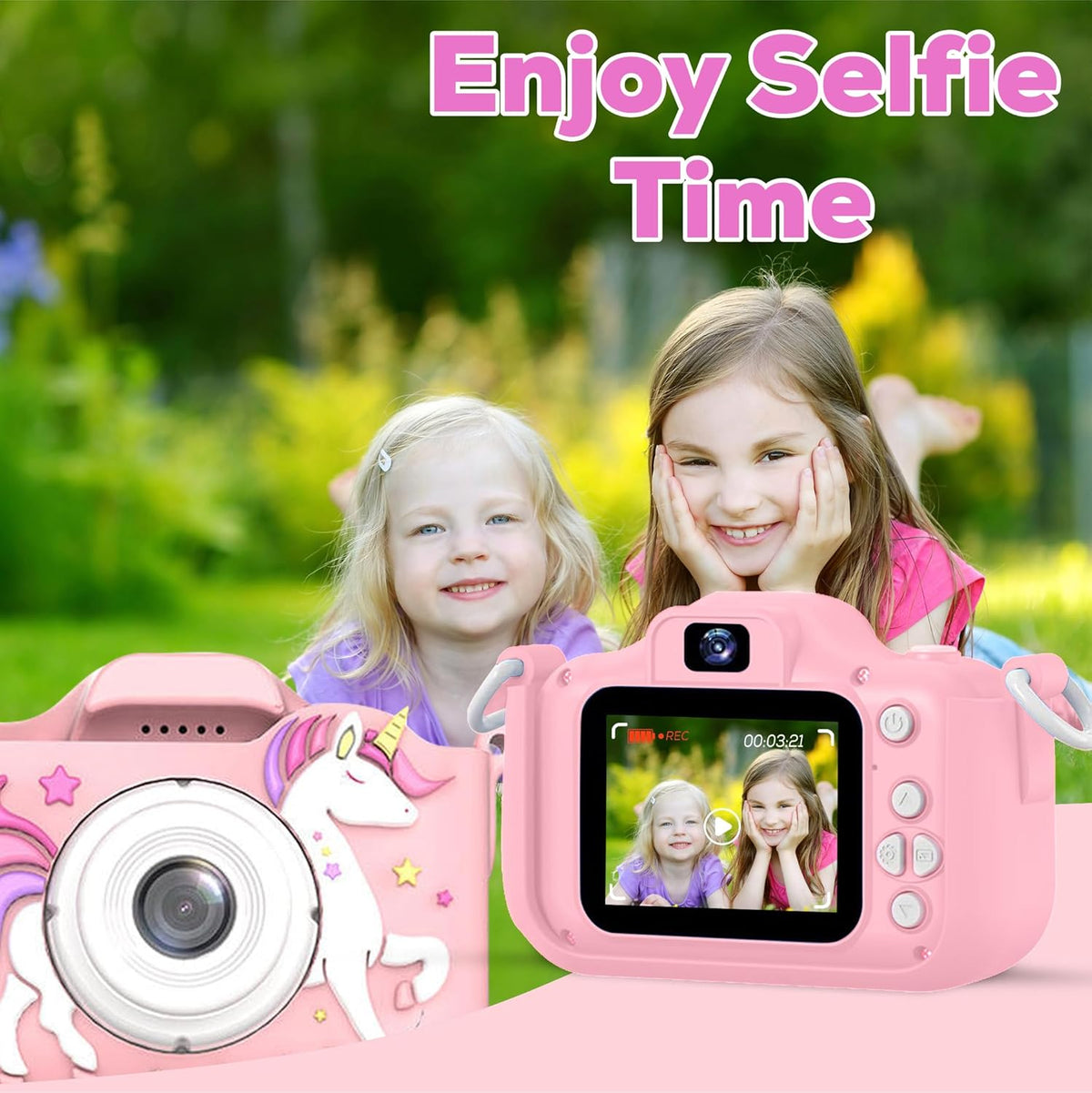 Cámara de Unicornio para Niñas de 3-12 Años, Cámara Selfie para Niñ...