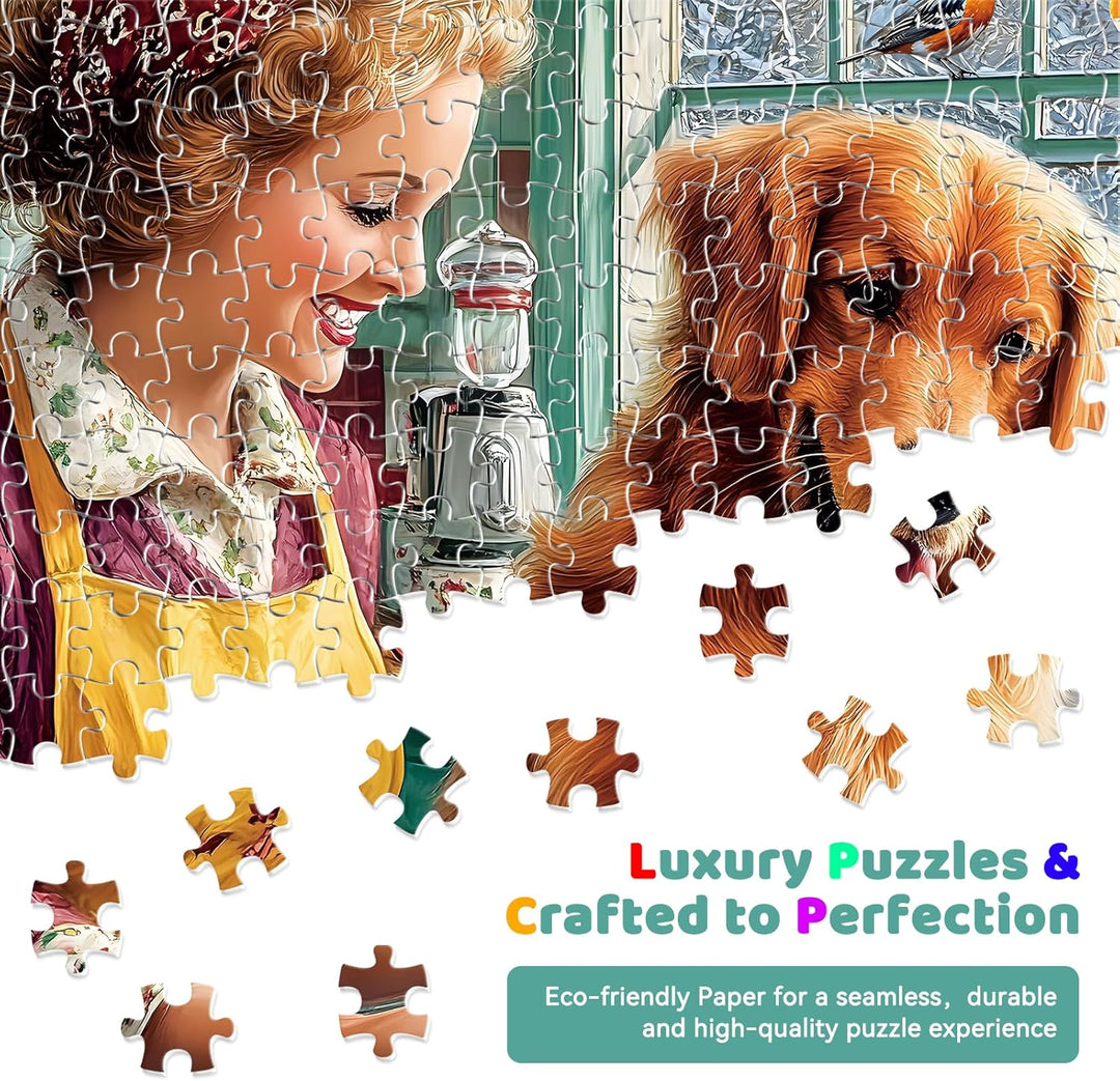 EIYRURU 500 Pieces Puzzle for Adults Relaxing Home Bakery