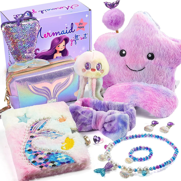 Juego de regalo de sirena para niñas de 4 5 6 7 8 9 10