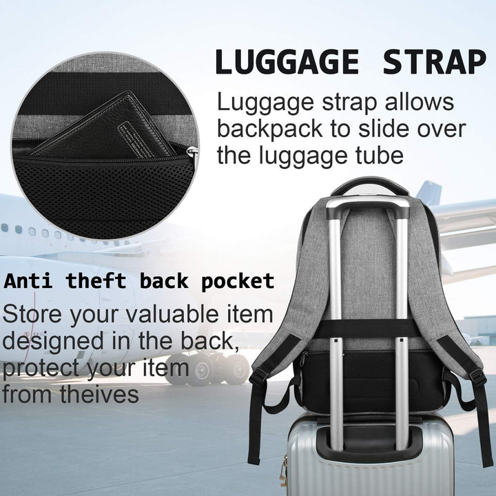 Mochila para computadora portátil, delgada, duradera e impermeable,...