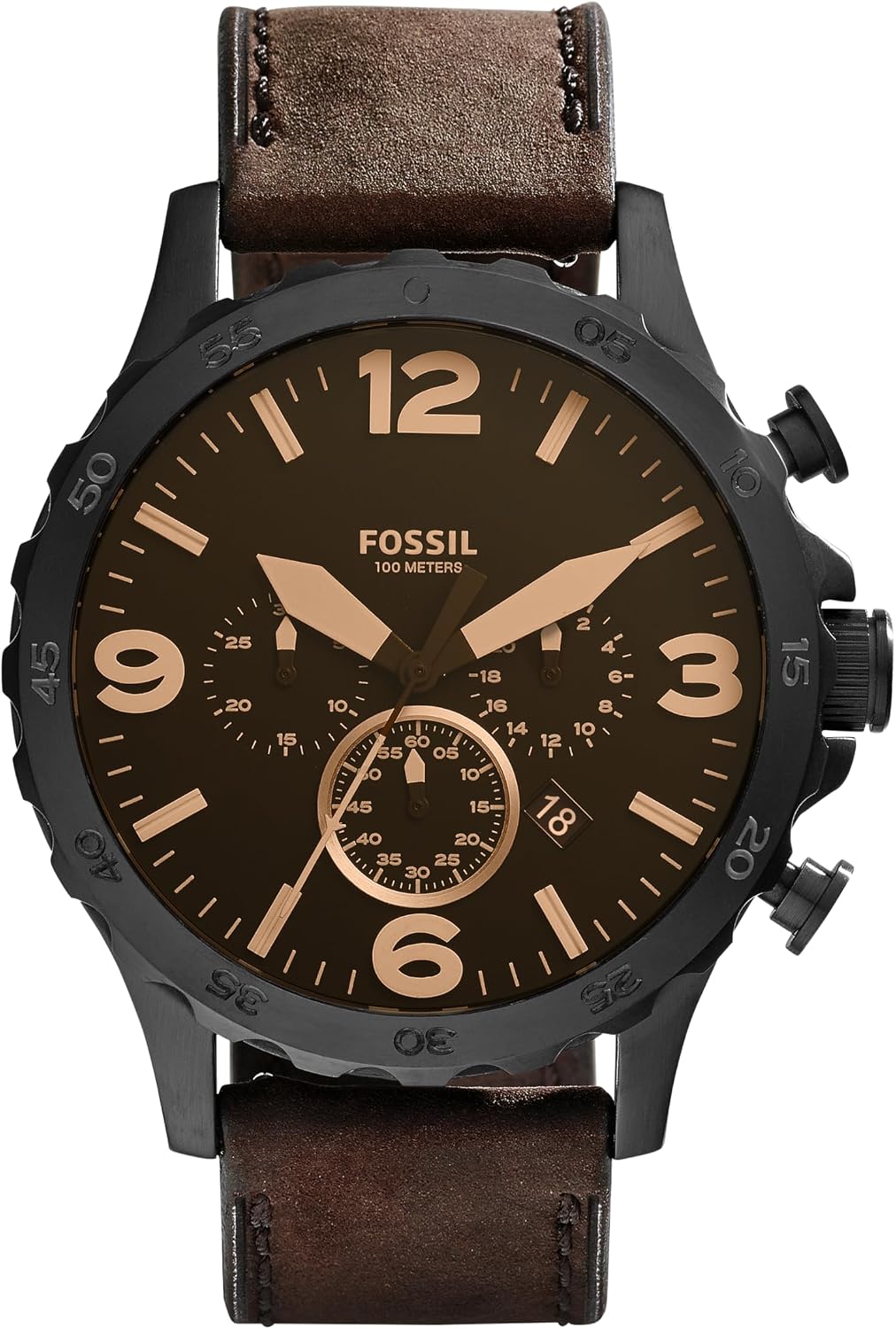 Fossil Reloj Cronógrafo de Cuarzo para Hombre Nate (Hombres)