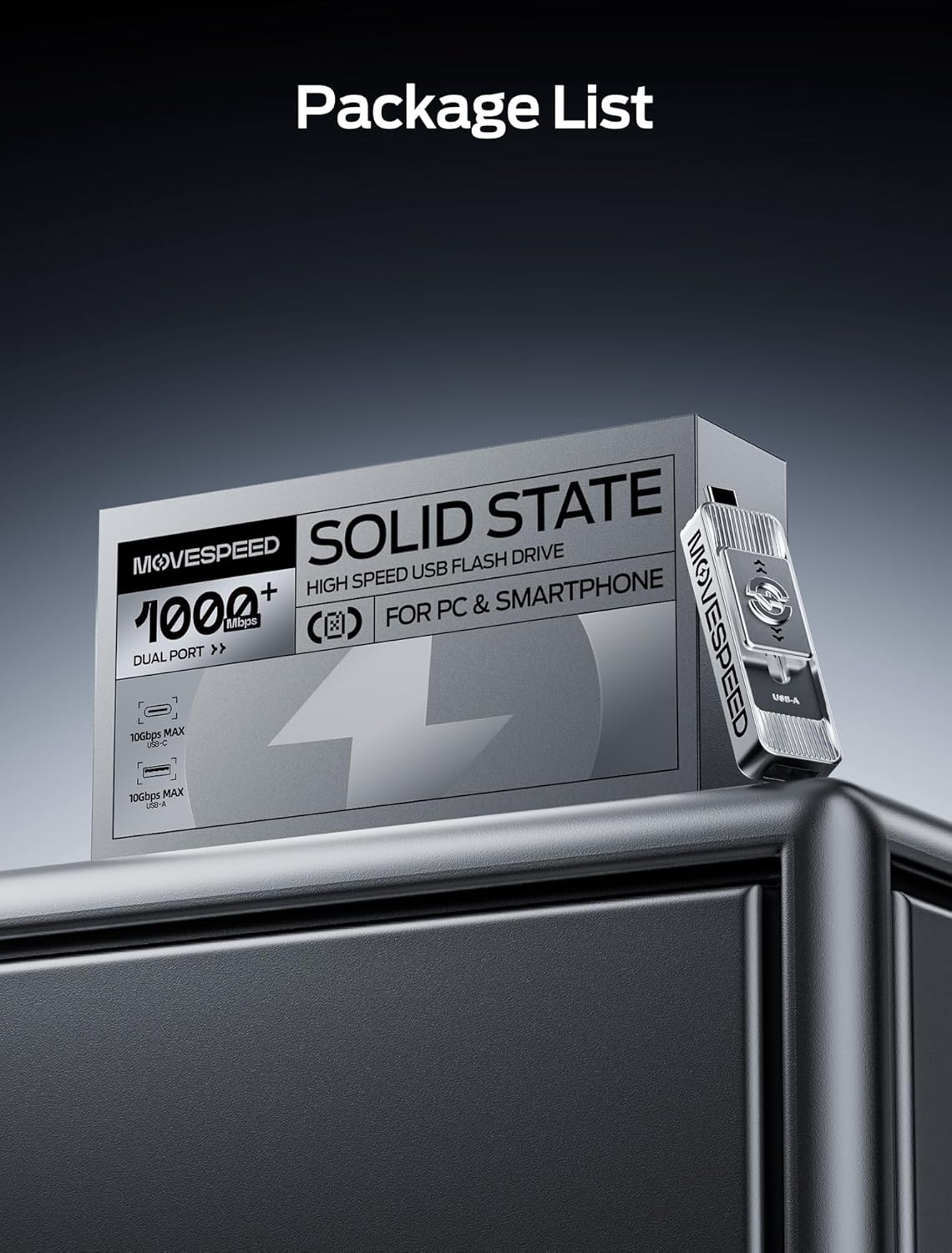 MOVE SPEED 1 TB 1050 MB\/s Unidad Externa de Alta Velocidad de Lect...