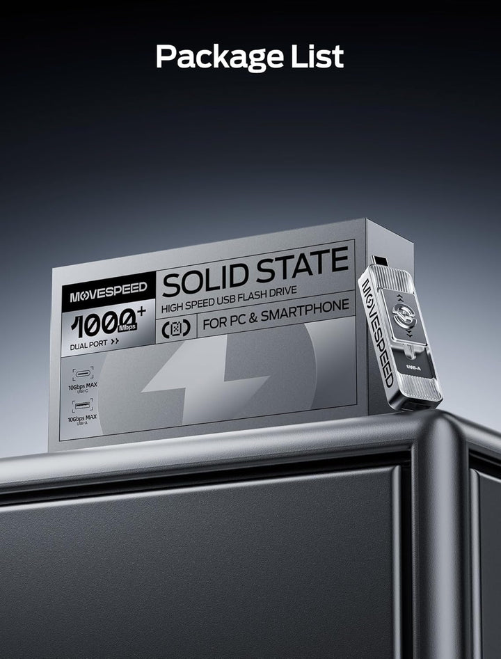 MOVE SPEED 4TB 1050MB\/s Unidad Externa de Alta Velocidad de Lectur...