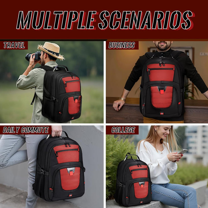 JARWAM Mochila extra grande para laptop con garantía de por vida, b...