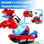 iPlay, iLearn Kids Dinosaurio Transformar Robot Juguete Magnético Camión