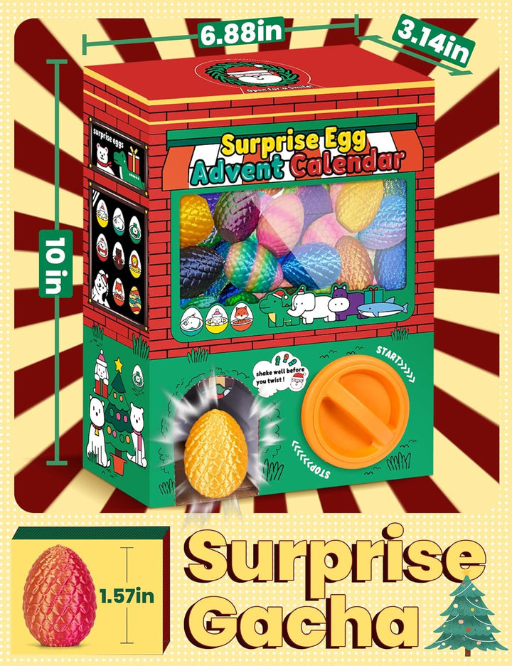 YILCER Calendario de Adviento de Navidad 2025, máquina expendedora,...