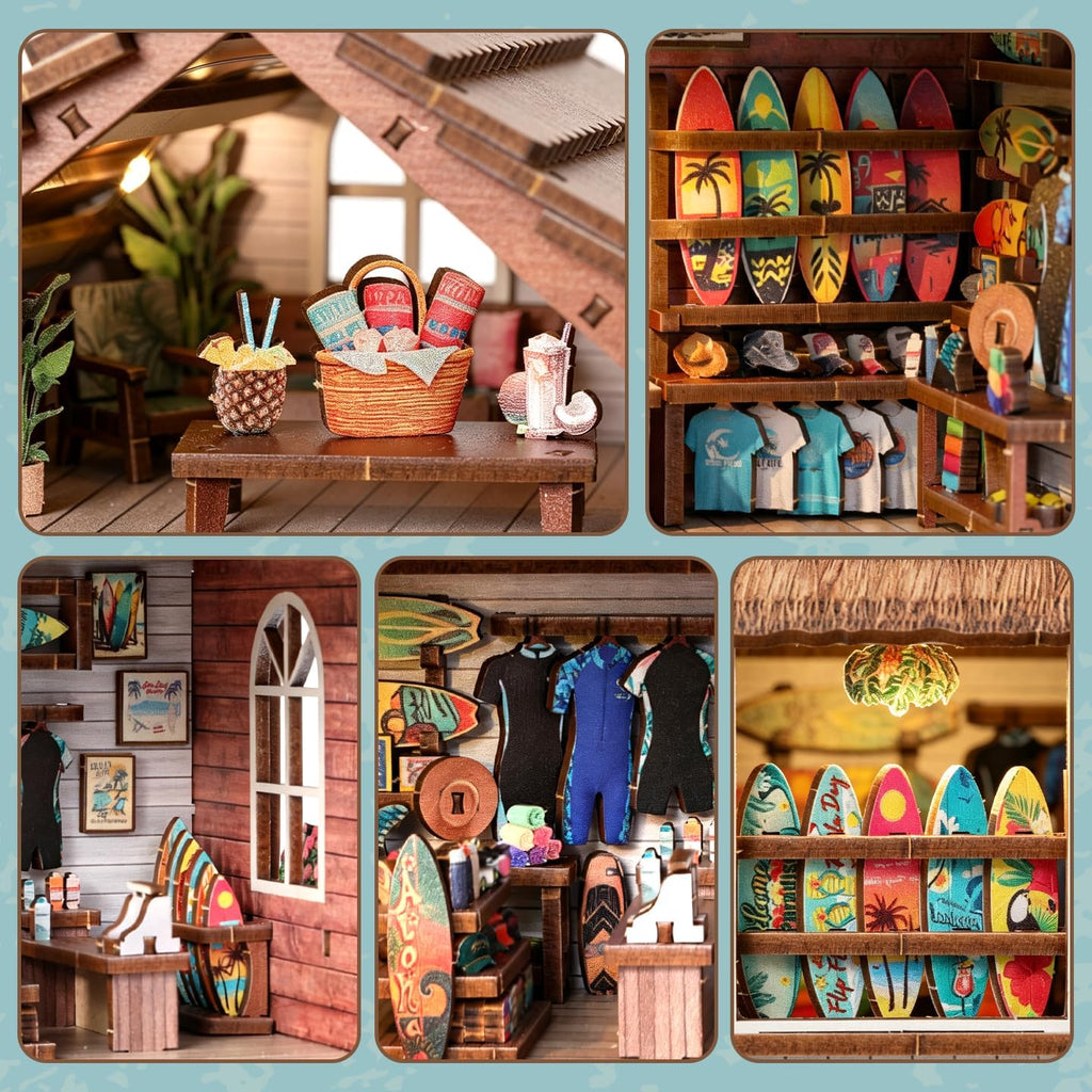 Tiny House - Kit de casa de muñecas en miniatura, kit de rincón de