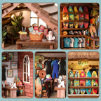 Tiny House - Kit de casa de muñecas en miniatura, kit de rincón de