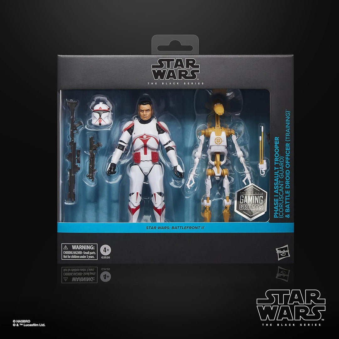 STAR WARS The Black Series Phase I Assault Trooper & Battle Droid O...