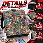 Carpeta de tarjetas coleccionables con mangas extraíbles, carpeta de