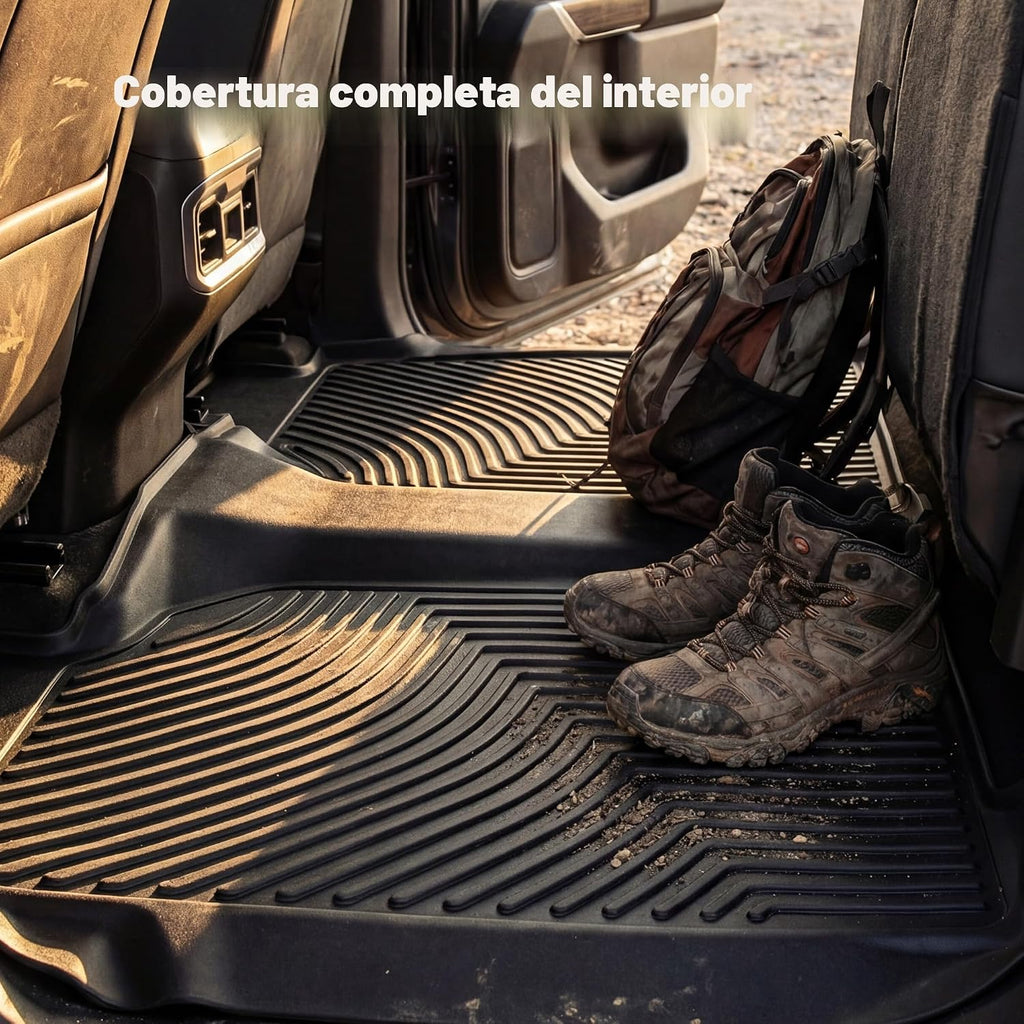 OEDRO Alfombrillas para Chevrolet Silverado GMC Sierra 1500 2019-2026 y 2500HD 3500HD 2019-2026 2500HD 3500HD 2019-2026, forro de piso de protección para todo tipo de clima