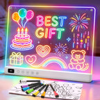 Cosmody - Tablero de dibujo LED recargable, regalo para niños y niñas a partir de 3 años (blanco)