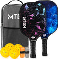 MTEN Palas de Pickleball Set de 2/4/1 Aprobadas USAPA; Raquetas de Fibra de Vidrio
