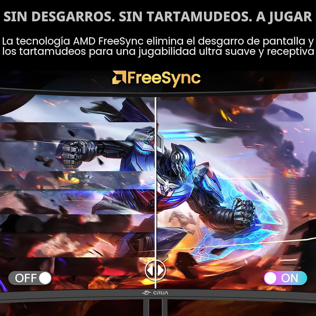 CRUA Monitor curvo para juegos de 34 pulgadas, 240 Hz WQHD 3440 x 1...