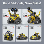 Mibido Kit de construcción de robot STEM de regalo para niños, Amarillo