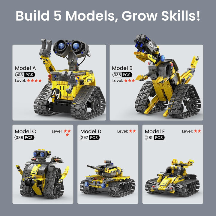 Mibido STEM Robot Kit de construcción de regalo para niños de 8 a 1...