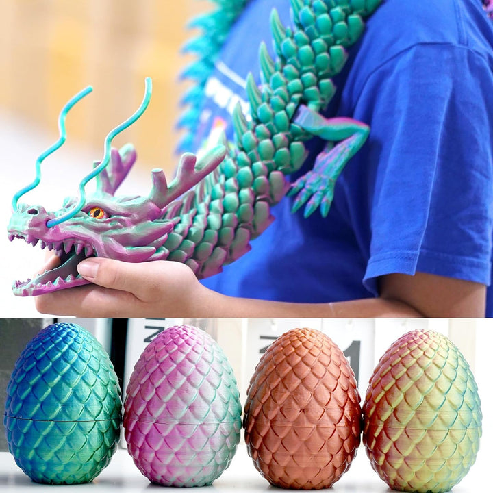 Juego de 5 piezas de juguetes grandes impresos en 3D de huevos de d...