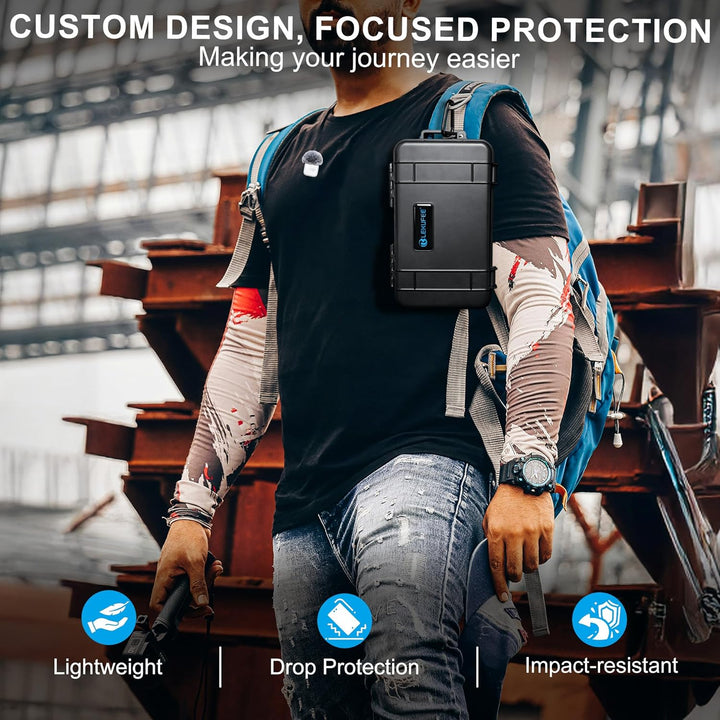 Lekufee Estuche rígido impermeable de viaje para DJI Mic 3, Mic 2,...