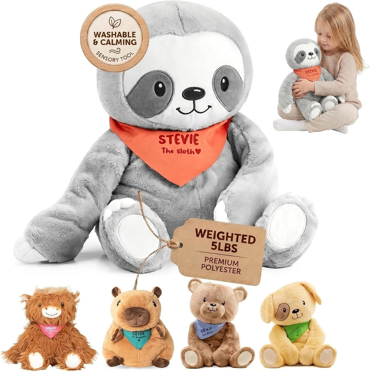 Lilly's Love Animal de peluche con peso, 5 libras, peluche sens...