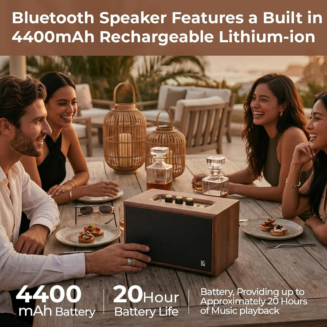 KONEX - Altavoz Bluetooth, altavoz Bluetooth vintage, altavoz Bluet...