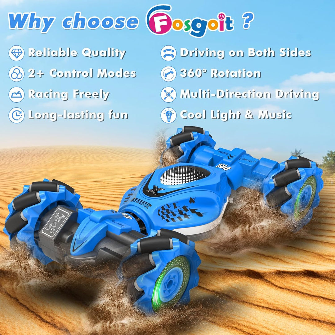 Fosgoit Auto RC con detección de gestos de acrobacias, juguetes par...