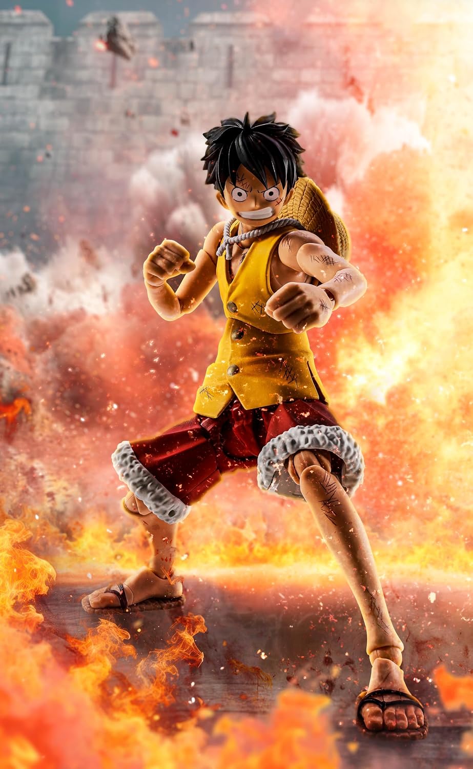 TAMASHII NATIONS - One Piece - Monkey D. Luffy -Summit War of Marineford- Figura de Acción S.H.Figuarts