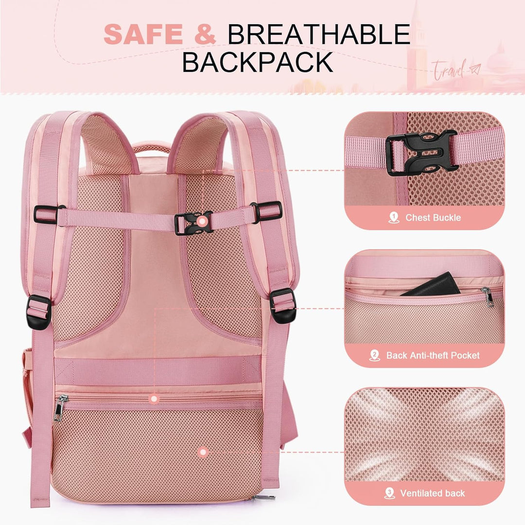 Maelstrom Mochila de viaje para mujeres y hombres, mochila para lap...