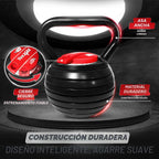 Yes4All Juego de Kettlebells Ajustable, Kettlebell para Entrenamiento de Fuerza