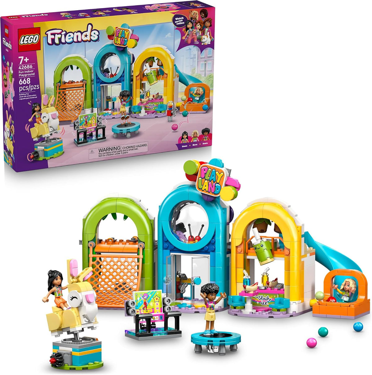 LEGO Friends Parque Infantil Divertido Bajo Techo 42686